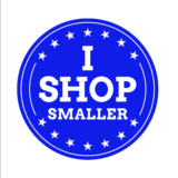 Shop Smaller  Free Sticker